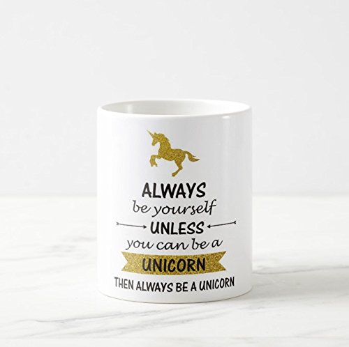 PRETTY UR PARTY Always be Yourself Unicorn Ceramic Mug, Unicorn Coffee Mug for Boys, Girls, Friends, Mugs for Return Gifts, Coffee Mugs, Microwave Safe Tea Mugs, Milk Mug – Capacity 325 ml