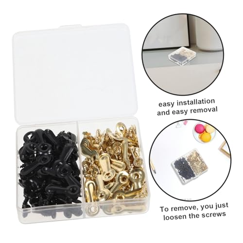 Image of 120pcs Turn Buttons with Screws for Picture Frame Hardware Fasteners for Hanging Photos and Art Easy Installation and Removal