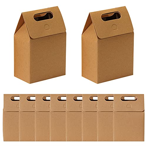 20 Pièces Sacs d'Emballage En Papier Kraft, Marron Sacs d'Emballage, Bonbons Sacs Cadeaux, Sacs Cadeaux, Chocolats Sacs Cadeaux, Pour Emballer Des Cadeaux Banquet, Des Bonbons, Des Biscuits Cover