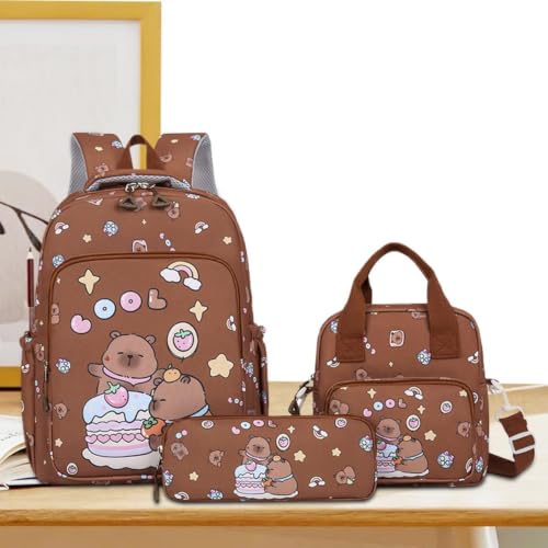 Sac à dos d'école mignon ensemble 3 pièces voyage loisirs ordinateur - 6