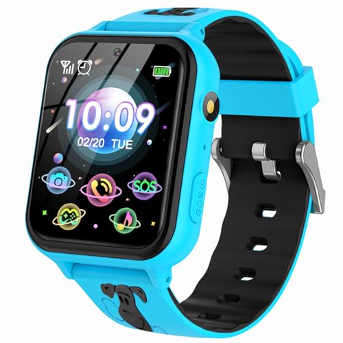 HD Touchscreen Smartwatch Für Kinder - Mit Spielen, SOS-Taste & Wasserdicht