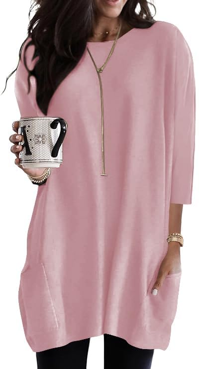 Poetsky Tunic Tops for Women Loose Fit Dressy...