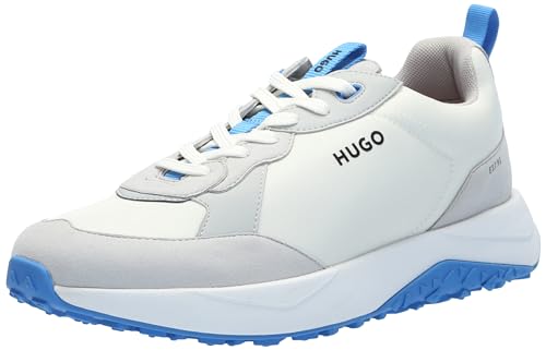 Image of HUGO Mens Running Style Mix Material Sneakers