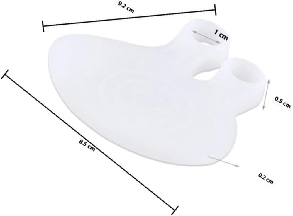 2 Pairs Forefoot Pads White Sebs Comfortable Double Holes