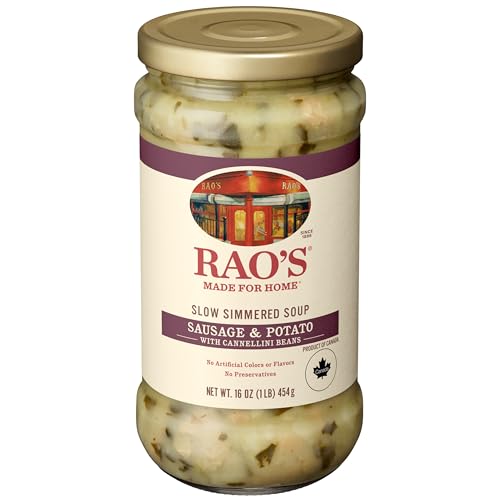 Image of Rao's Made for Home Sausage & Potato Soup, 16oz, Real Vegetables, Traditional Italian Heat and Serve Soup