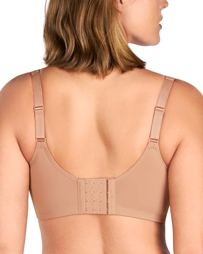Image of HSIA Minimizer Bras for Women Plus Size, Full Coverage Coolcomfort T Shirt Unlined Bra with Underwire for Heavy Breast, Blush 48D