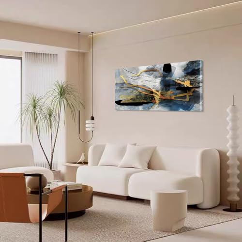 Décoration murale abstraite IHHGNB toile moderne colorée 40x80cm - 4