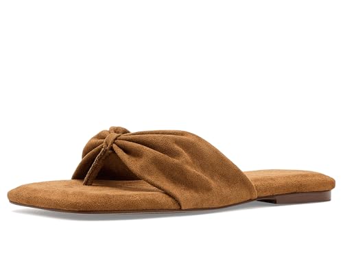 Sandales en daim vegan froncé Tia légères pour pieds sensibles