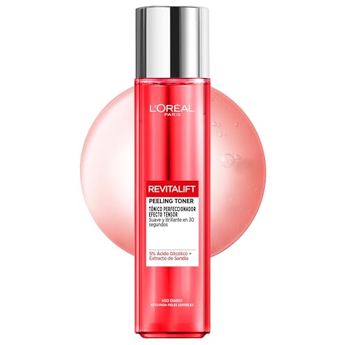 L'Oreal Paris Dermo Expertise Revitalift Tónico Perfeccionador Efecto Tensor, 5% Ácido Glicólico y Extracto de Sandía, Piel Suave y Brillante en 30 segundos. Inspirado en Cosmética Coreana, 180 ml