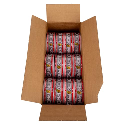 Image of Duck Pro Heavy Duty Duct Tape for Long Lasting Repairs, 2 inch Wide (1.88 in x 55 Yds) Performance Grade Tape with Waterproof Backing, Red, 12 Rolls
