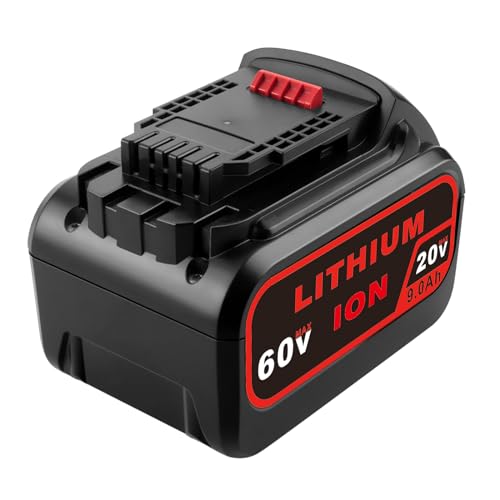 GOOALITY DCB609 Replacement Battery Compatible with 20V/60V MAX DCB609 DCB606 DCB612 Lithium Battery (9.0Ah)