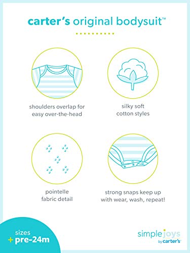 Image of Simple Joys by Carter's Baby Boys 6-Pack Short-Sleeve Bodysuit