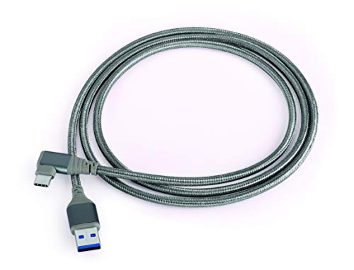 Image of Nextech USB 3.0(M) to USB-C R /A (M) Braided Cable 1.5M (Space Grey) | type c cable Fast Charging USB C Cable | Braided Type C Cable for High Speed Transfer of 5 GBPS | Charging Cable
