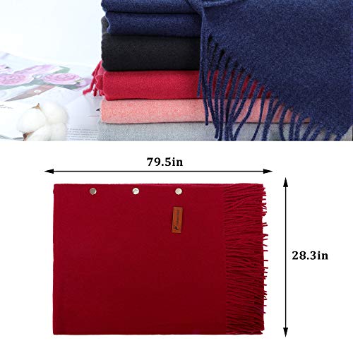 Kordear-Schal-Winter-Langer-Poncho-DamenUmhaengetuch-Poncho-Decke-Cape-Wickelschal-Strickschal-mit-Knoepfen-Hochwertiges-Weich-Warm-Multifunktion-fuer-Fruehling-Herbst-Winter