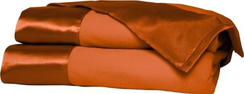 Shavel Home Products All Seasons Year Round Sheet Blanket with Satin Hem, King, Terracotta