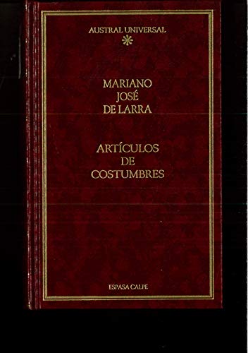 Articulos De Costumbres (Literatura) (Spanish E... 8423918998 Book Cover