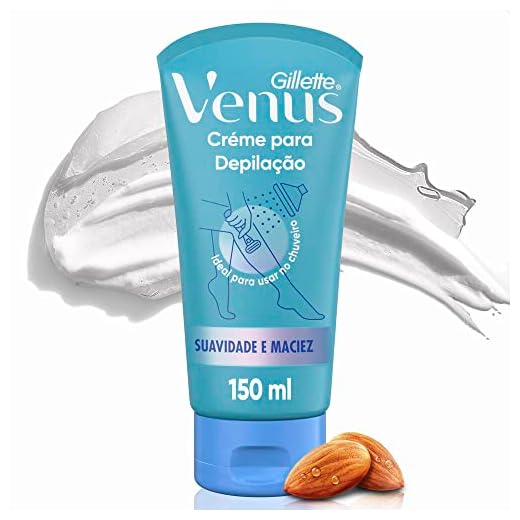 Gillette Venus Creme para Depilação com Óleo de Amêndoas, para Depilar no Chuveiro 150mL