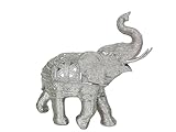 ELEFANTE RESINA PLATEADO