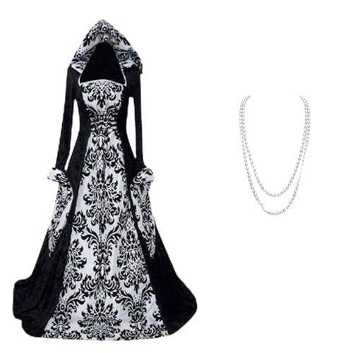 Robe victorienne Renaissance pour femme avec jupon chic