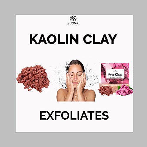 Suona Rose Soap Bar – Natural Bar Soap With Rose Water, Kaolin Clay, Shea Butter & Essential Oil | Organic Soap For Face & Body For Impurities & Excess Oil (4.16 Ounce) #TOP4