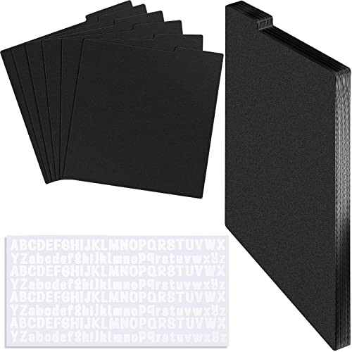 Gueevin 30 Pcs Vinyl Record Divider 12.5 x 13.49 Inch Vinyl Record Accessories with White A-z...