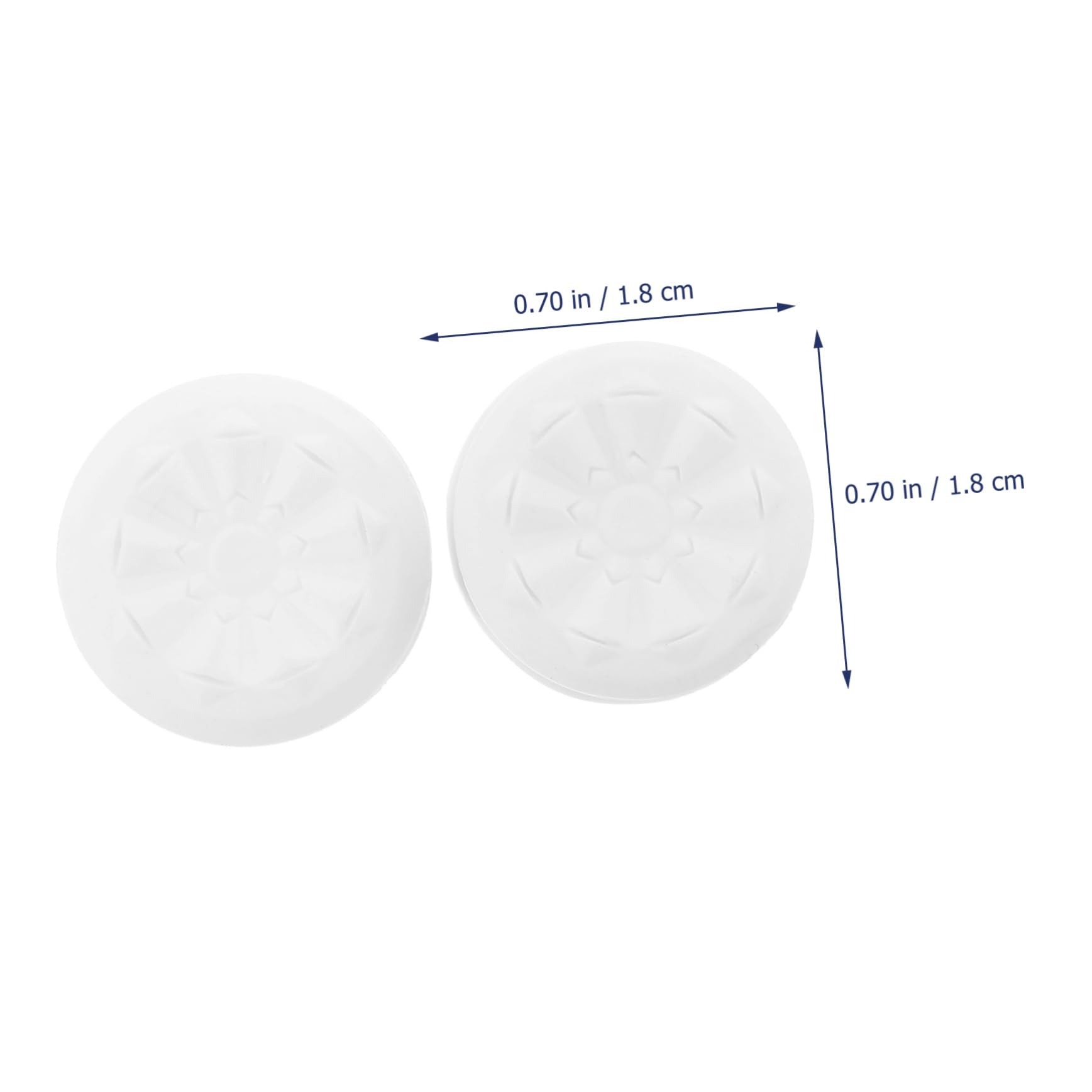 2 Pezzi Ps4ps5 Rocker cap Joystick Controller Thumb Grip Stick Cover Pulsante in Silicone Console di Gioco Bianco