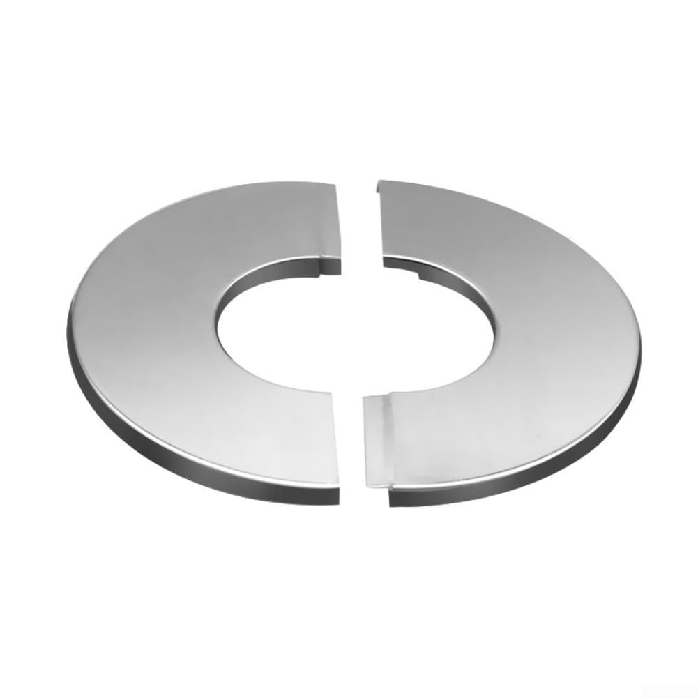 Honseadek Stainless Steel Chimney Pipe Cover, Heat Resistant Decorative for Boiler Stove Flue, Rust Proof Ceiling Trim Ring for Home Improvement, 40-200mm(120)