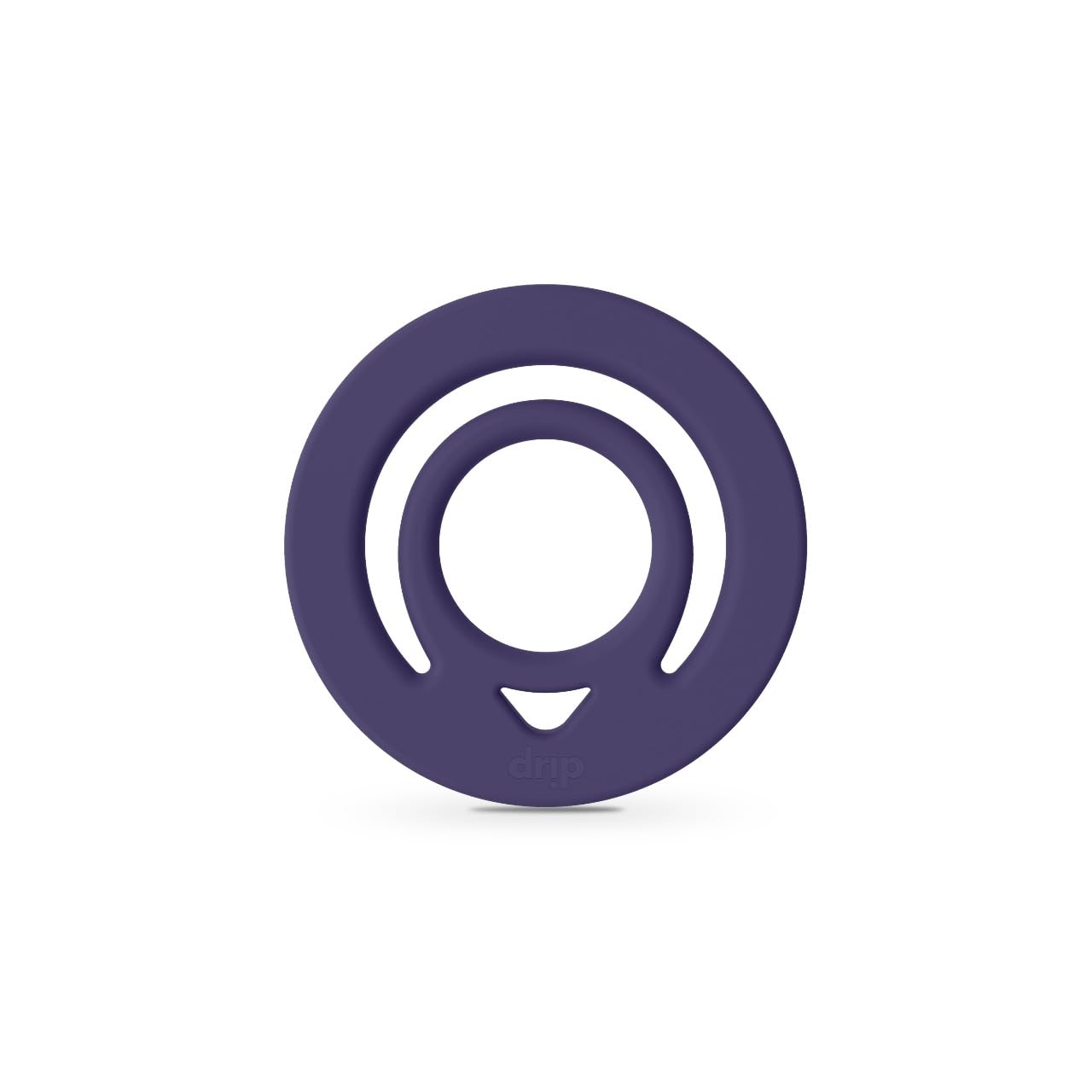 Silicone Finger Ring Magnetic Phone Holder, Compatible with MagSafe, Assorted Colours (Dark purple)