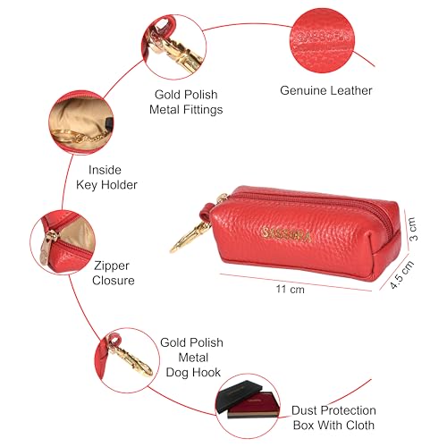 Image of Sassora Premium Leather Key Pouch For Car & Other Keys
