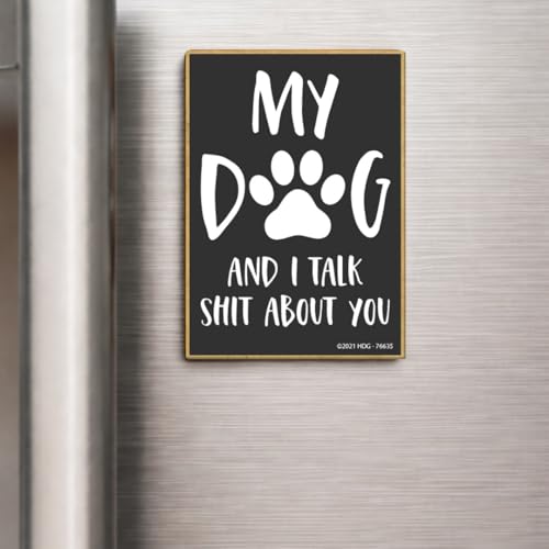 Imán decorativo para refrigerador con diseño de perro miniatura 5