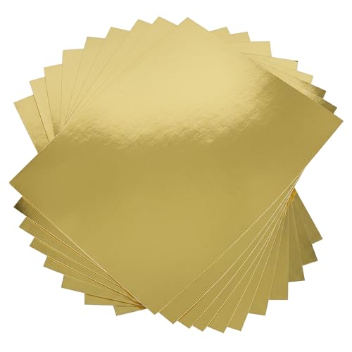 Feuilles cartonnées dorées A4 pour loisirs créatifs en famille et scrapbooking