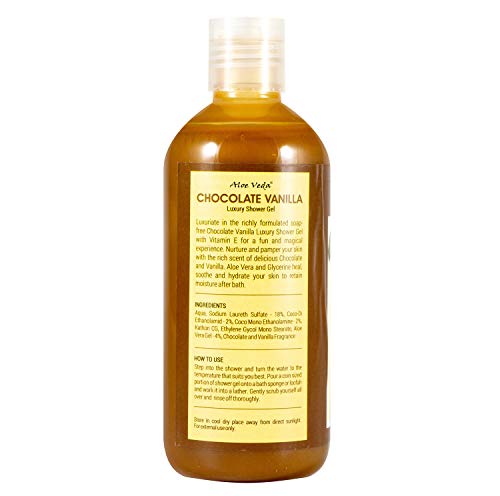 Image of Aloe Veda Chocolate Vanilla Luxury Shower Gel 300 ml