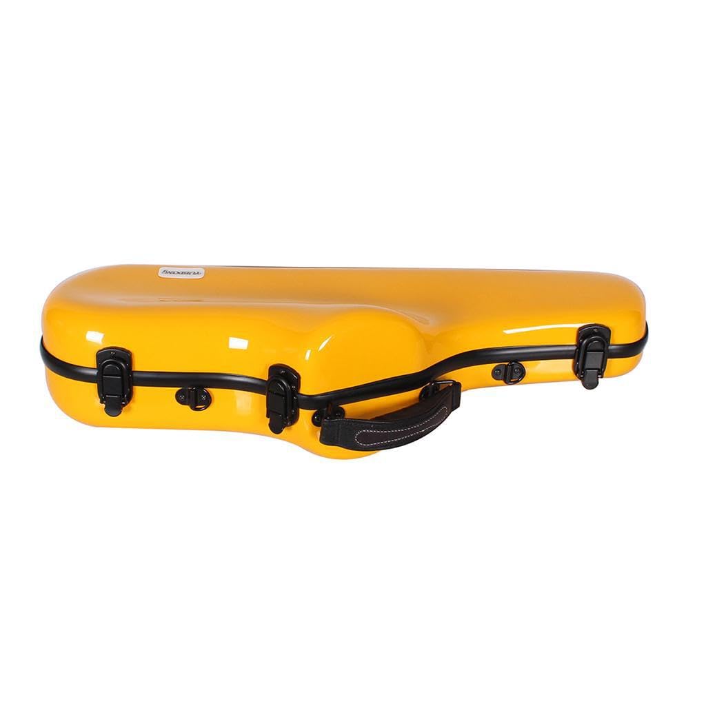 Borsa flessibile per sassofono contralto, con, giallo, 62x24x14cm | facilitano il trasporto e per musicisti, custodia per sassofono adatta a varie marche di contralto.