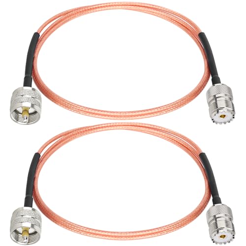 Câble coaxial RG316 UHF mâle vers UHF femelle cordon antenne CB PL 259 SO239 50 Ohm