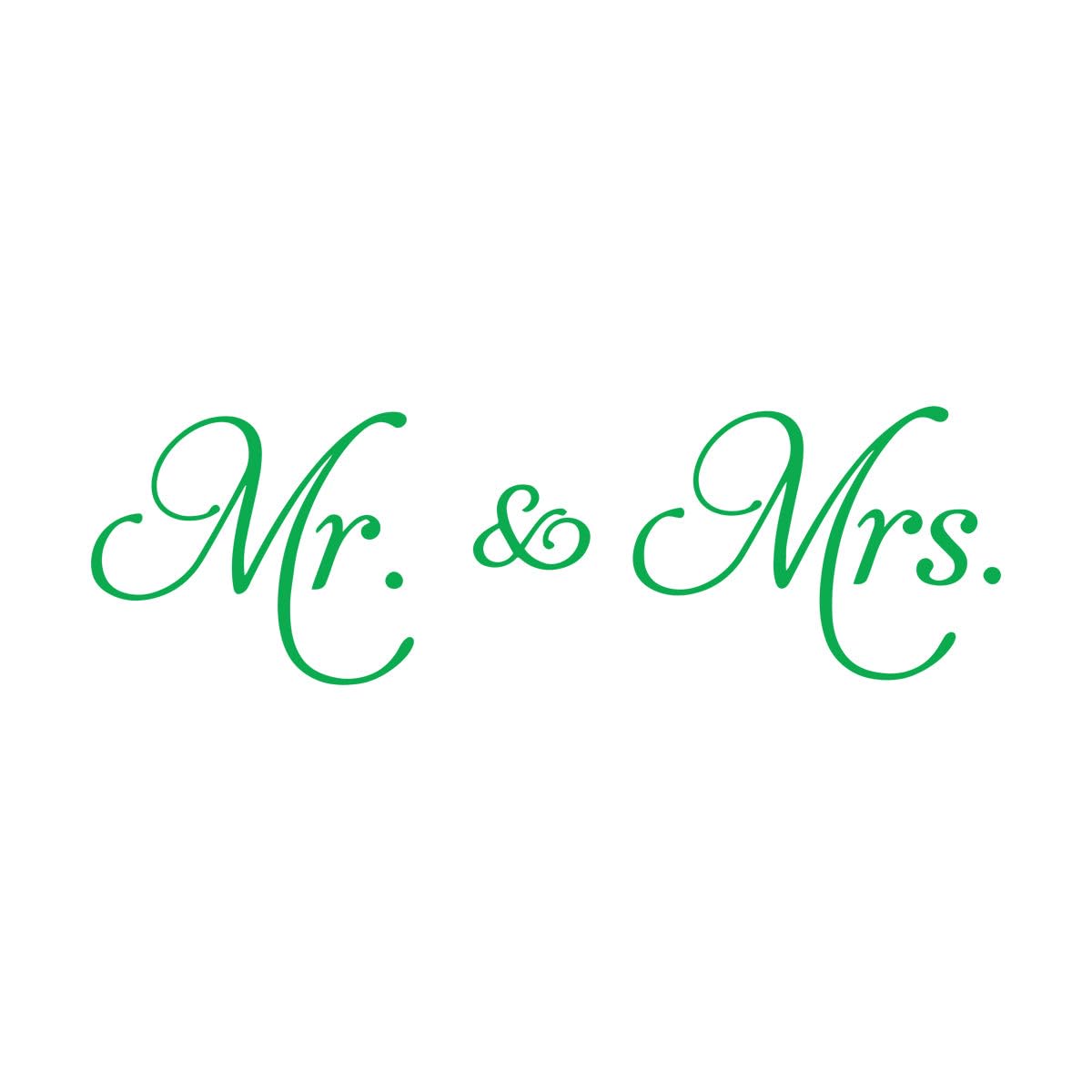 Mr Mrs Wall Decal Living Room Removable Decoration Minimalism Vinyl Bedroom Ceiling Wardrobe Wall Stickers Art Home Decor Large - 34x114cm — image 1