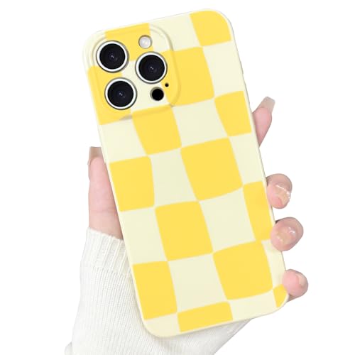Coque iPhone 12 Pro antichoc à bords surélevés et design fin jaune