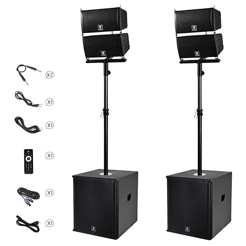 RECK 6000W Powered PA Speaker System
