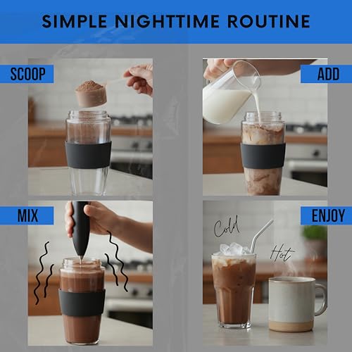 Image of NutriDinner by Nutrillermo | Grass-Fed Collagen Protein Powder | Magnesium, B-Vitamins & Monk Fruit | Sleep, Recovery, and Wellness Supplement |