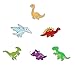 Mein HERZ 6 Stück Emaille Anstecknadel, Dinosaurier Abzeichen Brosche, Anstecknadel Anstecker Pins Metall Brosche, für Kleidung Taschen Rucksäcke für Männer Frauen Mädchen
