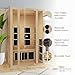 JNH Lifestyles Joyous 2-Person Low EMF FAR Infrared Sauna with Chromotherapy Light for Home Indoor Spa Use - 7 Carbon Fiber Heaters, Canadian Hemlock Wood