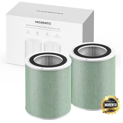 Image of MORENTO MR7566 Air Purifier Replacement Filter for MR7566 Air Purifer, High-Efficiency Activated Carbon Filter,4-in-1 Air Purifier Filter, Original Standard Version- 2 Pack