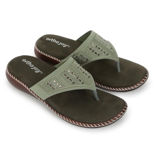 Image of ORTHO JOY doctor Footwear for women|| Fancy Footwear For Women || Orthopedic Women's Fancy Slipper /Sandal For Women