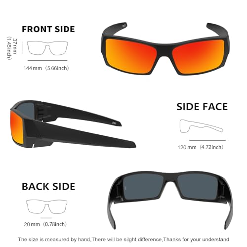 Image of WISTON Z87 Sunglasses Wrap Around Sunglasses for Men Rectangular Safety Glasses UV400 for Sport Working 8231