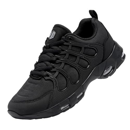 LARNMERN Antideslizante Cocina Zapatillas de Cocina Hombre Zapatos de Trabajo Hostelería Calzado Antideslizante sin Puntera (Negro,43 EU),YSEU01A-LCA210780110