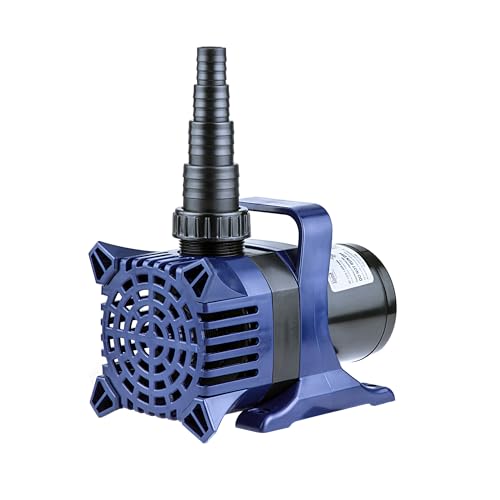 Image of Alpine Corporation 2100 GPH Submersible Water Pump with 33 FT Cord and Adapters for Ponds, Fountains, Waterfalls, and Water Circulation, 192 Watts 20 FT Lift Quiet Operation Vertical /Horizontal