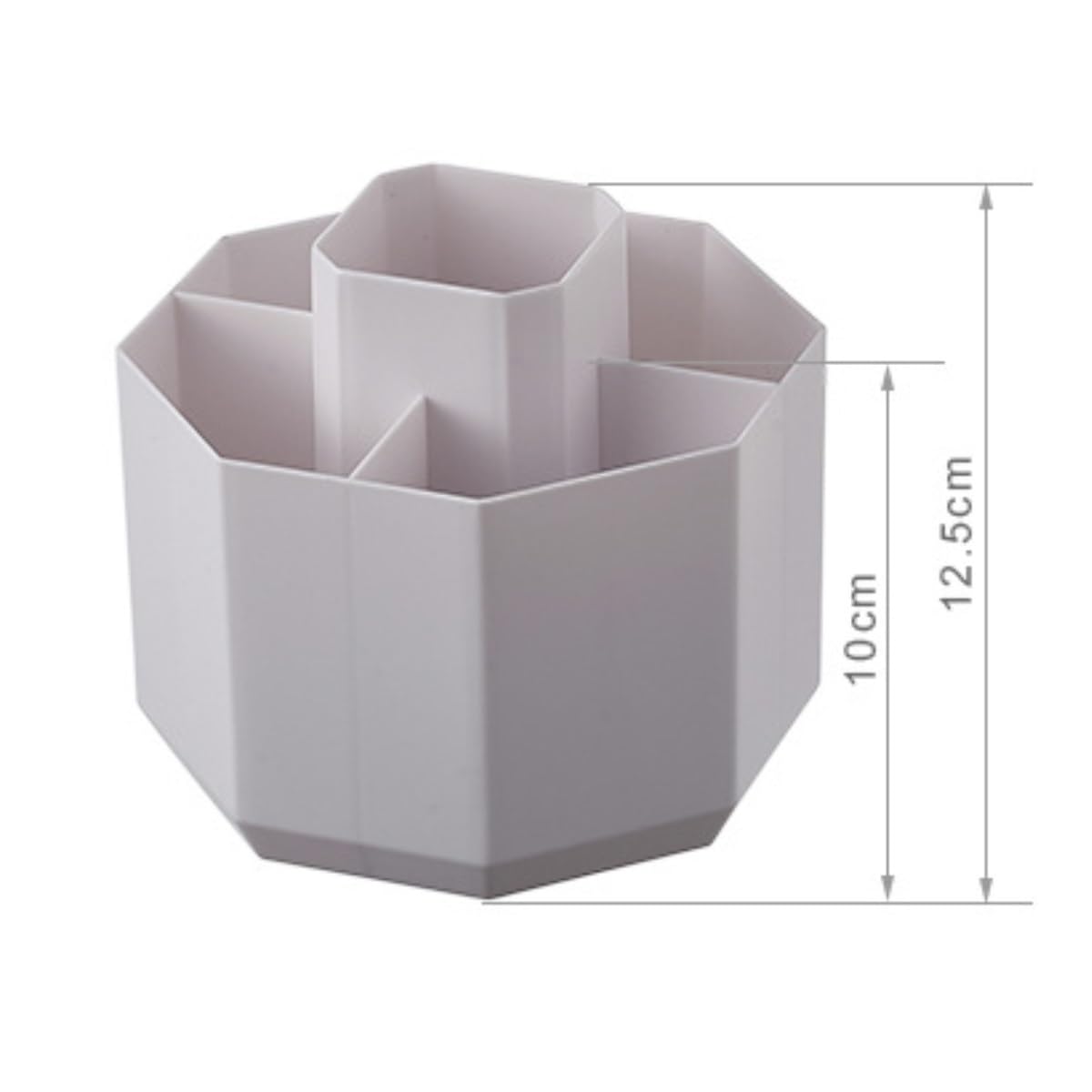 Stifteköcher Stifte Halter Multifunktionaler Stifthalter mit 5 Fächern, um 360° drehbar, Schreibtisch-Organizer, Büro-Aufbewahrung Schreibtisch-Organizer