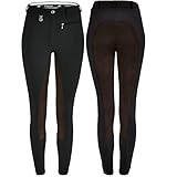Preis: 100 – 200 EUR PIKEUR Vollbesatz Reithose LUGANA mit Kontrastbesatz, walnuss/schoko, 34