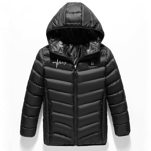 Boy Girl Heated Jacket Kid Hood Jackets USB Electric Heated Coat Windproof Body Warmer 3 Adjustable Temperature Jacket4