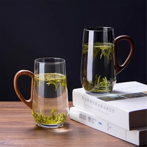Contenedor de bebidas de borosilicato transparente y madera de alta calidad gris 7