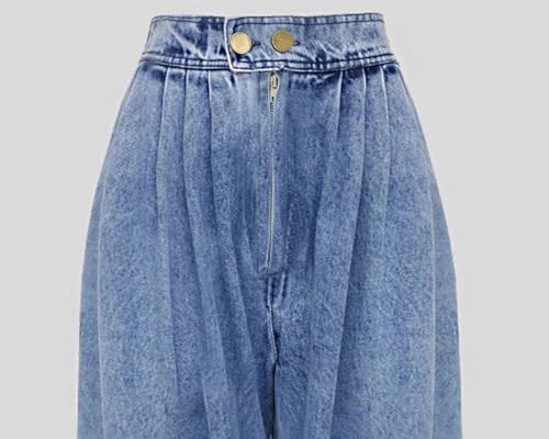 loveimgs Women Baggy Harem Jeans Joggers Denim Pants Wide Leg Jeans High Rise Sweatpants Tapered Leg Trousers4